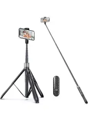 ATUMTEK 65" Bluetooth Selfie Stick Tripod, All in One Extendable Phone Stand