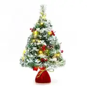 21.6 inch Snow Flocked Christmas Tree Artificial Mini Christmas Tree Pine