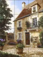 Landscape Tile Backsplash Nenad Mirkovich Villa Art Ceramic Mural NMA022