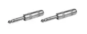 (2 PACK) SWITCHCRAFT 297 1/4" TRS Stereo Cable Mount Plug - Solder Type