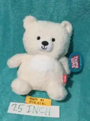 7.5" Bertie White Polar Bear 2024 Ski Lodge BumBumz Plush Toy Bum Bumz Holiday