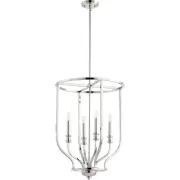 Quorum International 6711-4-62 Richmond Foyer Pendant Polished Nickel