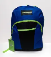 Trailmaker Classic 16" Large Backpack Kids Travel School Book Bag, Blue NEW