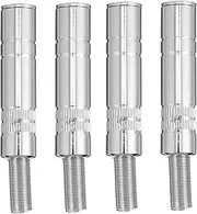 SEWACC 4pcs 1/4 Inch Female Solder Type Audio Plug Stereo Socket Connector for DIY 6.35mm Cable Installation