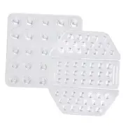 Sfcddtlg 2 Sets Snowboard Stomp Pads-3D Clear Anti-Slip Stomp Pad Mat for