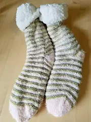 Peter Alexander sherpa warm BED sleep SOCKS metallic sparkle VIBES M L 7 8 NEW