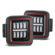For 18-24 Jeep Wrangler JL AlphaRex NOVA Prismatic LED Tail Lights Black Housing (for: Jeep)