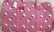 Sanrio Hello Kitty PINK Wheeled Pulled Duffle Bag Luggage Travel NWT