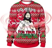 [Generic] Ugly Sweater - Winter Reindeer Pullover for Men and Women | Clothing Printed Patterns Increase Holiday