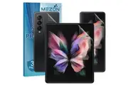 [3x in 1] Samsung Galaxy Z Fold4 Premium Clear Edge-to-Edge Full Coverage Hydrogel Screen Protector Film by MEZON (Galaxy Z Fold4, Hydrogel)