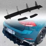 Rear Bumper Lip Diffuser Spoiler Splitter For GOLF 7 MK7 GTI 2014-2017