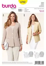 Burda Sewing Pattern 6782 Coat Jacket Misses Size 18-32