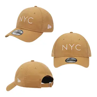 NEW ERA 9FORTY 940UNST 工裝水洗帆布 NYC 卡其色 鴨舌帽 棒球帽 老帽 【TCC】