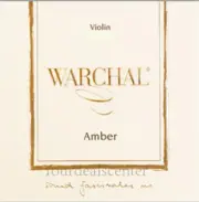 Warchal Amber Violin Strings Set 4/4 --Loop E End Synthetic/Hydronalium D