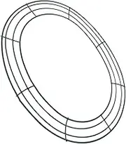 Alipis Easter Egg Shape Wire Wreath Frame Green Metal Craft Frame for DIY Decorations 30x25cm