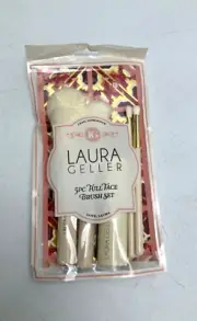 New Laura Geller 5 Piece Full Face Brush Set Make Up Gift Professional