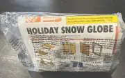 Home Depot Holiday Snow Globe Kids Workshop Kit Pin Included December 2024 NEW