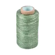 Leather Sewing Thread 273Yards 150D/1mm Waxed Cord Stitching Flat Thread.(Green)