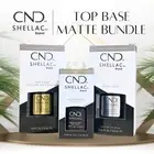 CND Shellac Bundle Top & Base Coat LARGE 0.5 fl oz + Matte 0.25 fl oz NIB