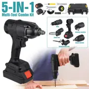 ZISTEL 5 IN 1 Cordless Drill Combo Kit Multi-Tool Saw Wrench Power Tool Set 2024