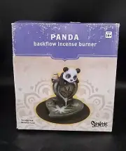 Spencers BackFlow Incense Burner Panda Bear Pot Leaf Design NIB
