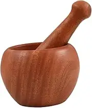 LABRIMP 1 Set Wooden Garlic Muddler Ergonomic Pestle Kitchen Gadget for Crushing Garlic Wooden Construction for Fresh Chutney Pesto Salsa and More