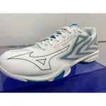 (羽球世家）美津濃 MIZUNO 寬楦3E 羽球鞋 WAVE CLAW EL 2  白淺藍 71GA228020