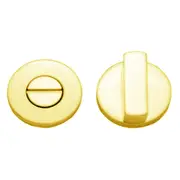 Austyle Round Privacy Turn Snib & Release Concealed Fix 36mm Polished Brass 9038