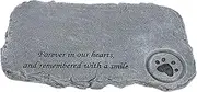 SEWOART 1pc Pet Memorial Stone with Candlestick Durable Outdoor Resin Pet Tombstone for Garden Courtyard Decor Quality Remembrance Stone for Dogs and Cats for Healing and Comfort
