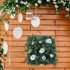 Grass Wall Panel Privacy Hedge Screen Wall Decor for Porches Backyard Patios