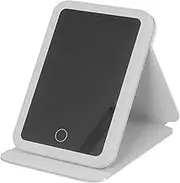 Lighted Travel Mirror - Travel Vanity Mirror | 3 Colors Light Modes, Touch Control Rechargeable Lightweight Glass for Beauty