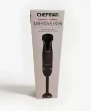 Chefman Immersion Blender 300-Watt Turbo 12 Speed Stick Hand Blender. Brand New