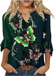 [Generic] Tunic Tops for Women 2023,Womens Tops Plus Size Womens Cotton Tunic Tops Tops for Women Casual Summer t-Shirt Women Basic v Neck tees for Women v Neck Tunic Tops for Women