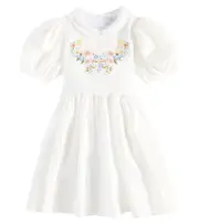 [Paade Mode] Paade Mode Embroidered linen dress Y 12 white