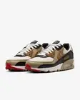 Nike Women's Air Max 90 Phantom Black Fire Red Light Tan DH8010-005 Size 9