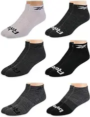 [Reebok] Men’s Athletic Socks – Cushion Quarter Cut Ankle Socks (6 Pack)