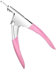 Fake Nail Clippers,Pedicure Manicure Tools - Fingernail Clippers Cutter for Fake Acrylic Tips, Type U Stainless Nail Trimmer, Manicure Tool for Salon Home