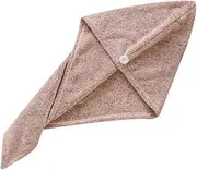 HONITANO Bamboo Charcoal Fast Drying Hair Cap Super Absorbent Towel Wrap for Men Women Quick Dry Lightweight for All Hair Pink