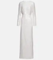 [Erdem] Erdem Yoanna sequined gown AU 20 white