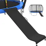 Polwkscas Universal Trampoline Slide with Buffer Region,【24 Upgraded Trampoline Slides】 Heavy Duty Steel Trampoline Accessory Slide, Ideal for Children or Kids to Climb up and Slide Down (Slide)