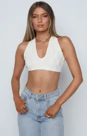 Bradley Crop Top White