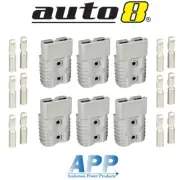 6 x Genuine Anderson Plug connector 50A 6AWG Caravan Trailer Solar 4x4 Truck