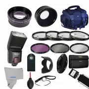 Professional Flash / Lens / Accessory Kit for SONY ALPHA A5000 A5100 A6000 A6300