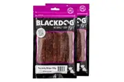2x Blackdog Pet Chewy Low Fat Salt Kangaroo Meat Jerky Straps Dog Treats Snacks