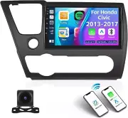 9" CarPlay For Honda Civic 2013 2014 2015 Wifi Android 13.0 Car Radio GPS Stereo