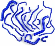 Silicone Radiator Coolant Heater Hoses Kit Green For Mazda RX8 RX-8 SE3P 13B-MSP (Blue)