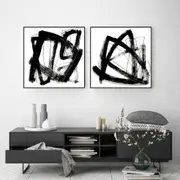 Opening Black 2 sets Canvas Wall Art