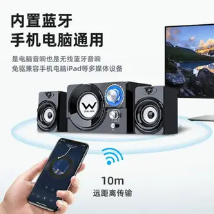 桌面音響 喇叭 電腦音箱 賽達SADA藍牙電腦音響 臺式家用小型音箱 筆記本手機超重低音炮木質