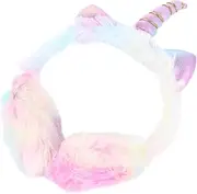 [TINEASUR] Unicorn Earmuffs Winter Ear Cover Plush Ear Warmer Unicorn Ear Warmer Warm Earmuff Winter Ear Muff