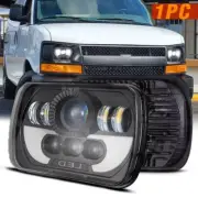 5X7" 7X6" LED Headlights Square Black For Chevy Express Cargo Van 1500 2500 3500 (for: Peugeot)